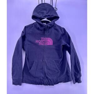 The Nortth Face Navy and Pink Embroidered Letters Size Large